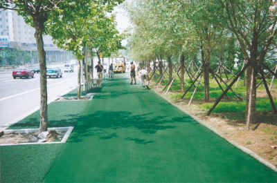 供應蘭州彩色瀝青價格拌合料用的膠結料哪里產(chǎn)